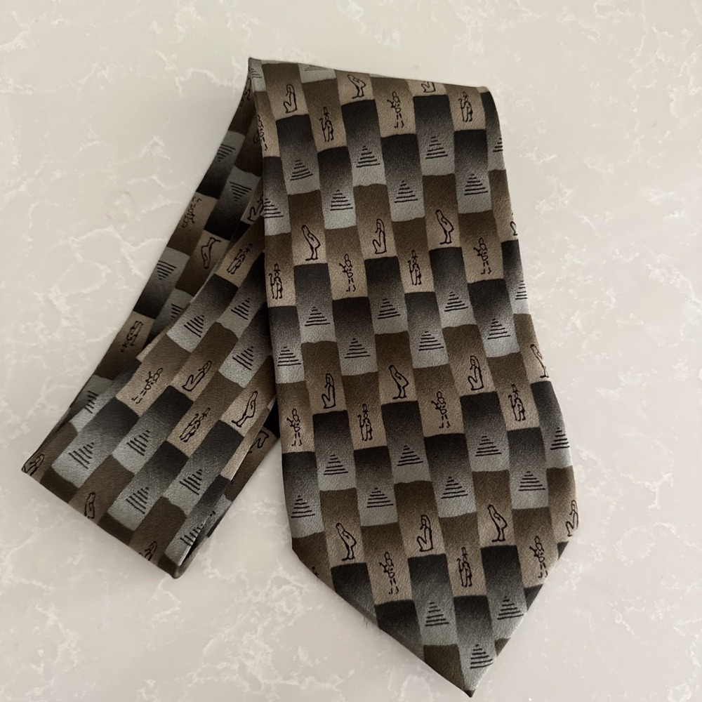Grateful Dead‎ Neck Tie Hieroglyphics 100% Silk 1996